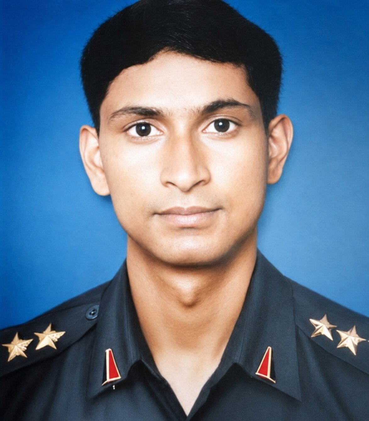Major Rajesh Singh Adhikari, official service portrait, 18 Grenadiers