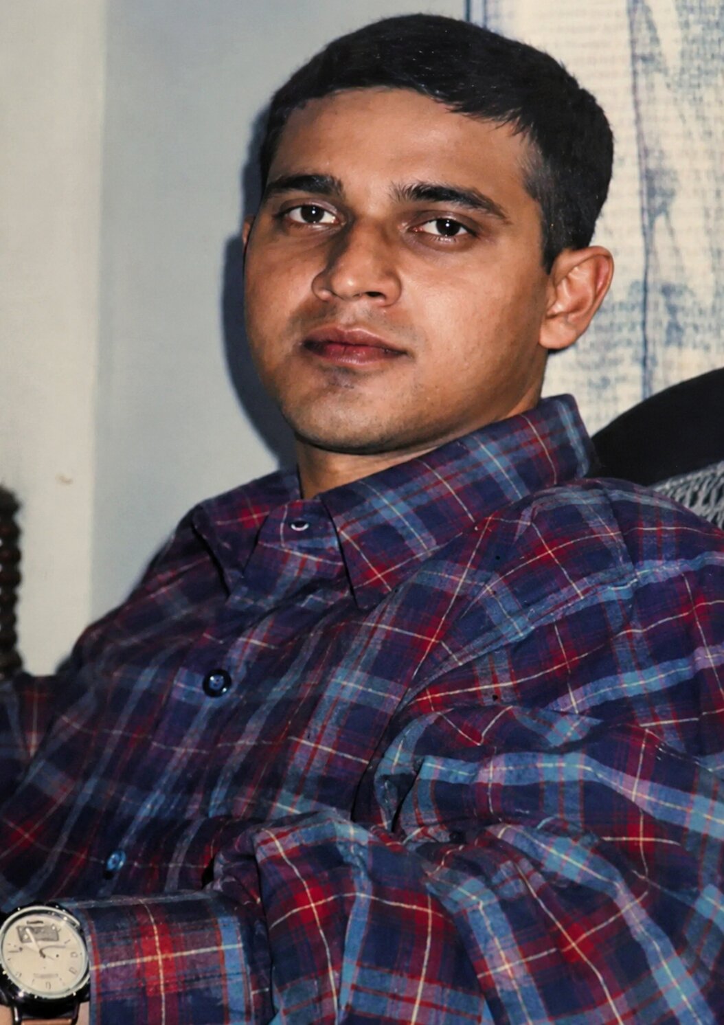 Kanad Bhattacharya in civilian clothes, personal photo