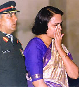 Jalja Vishwanathan at a memorial event for her husband